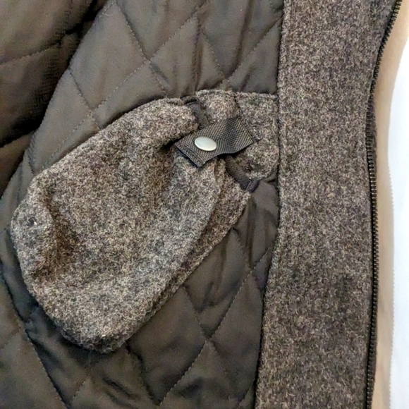 Gap Y2K Wool Blend Grey Men's Zip Up Winter Jacket Size XL - Picture 6 of 11